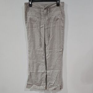 Level 99 Women Light Khaki Flare Pants